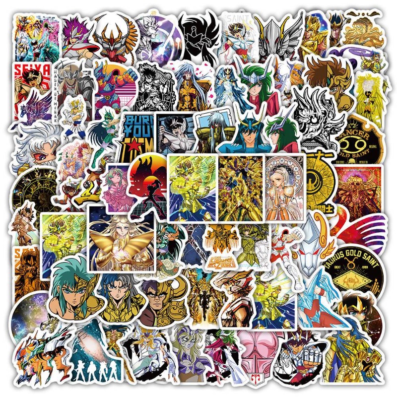 Laptop Original Accessories - 101 stuks Saint Seiya Anime Stickers