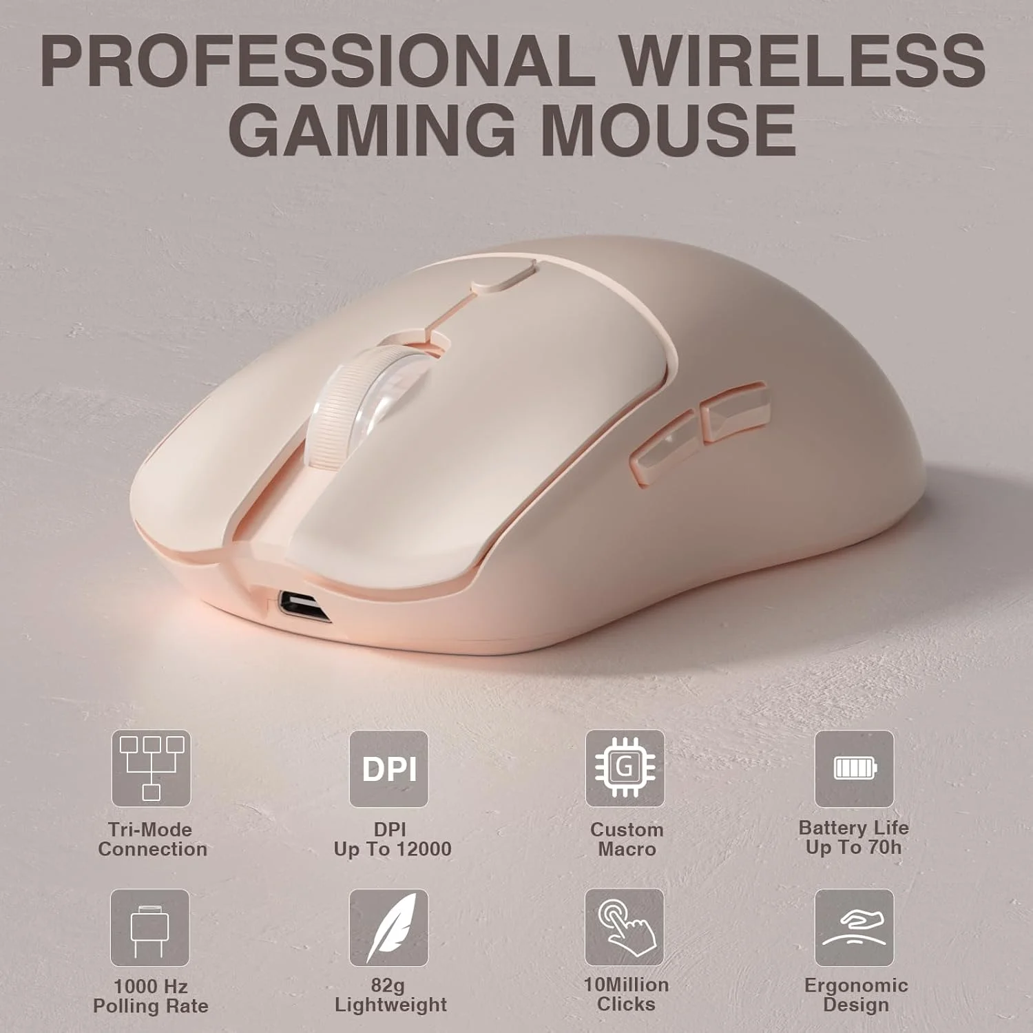 Laptop Mouse - AULA SC580X Tri-mode draadloze gamingmuis 12000