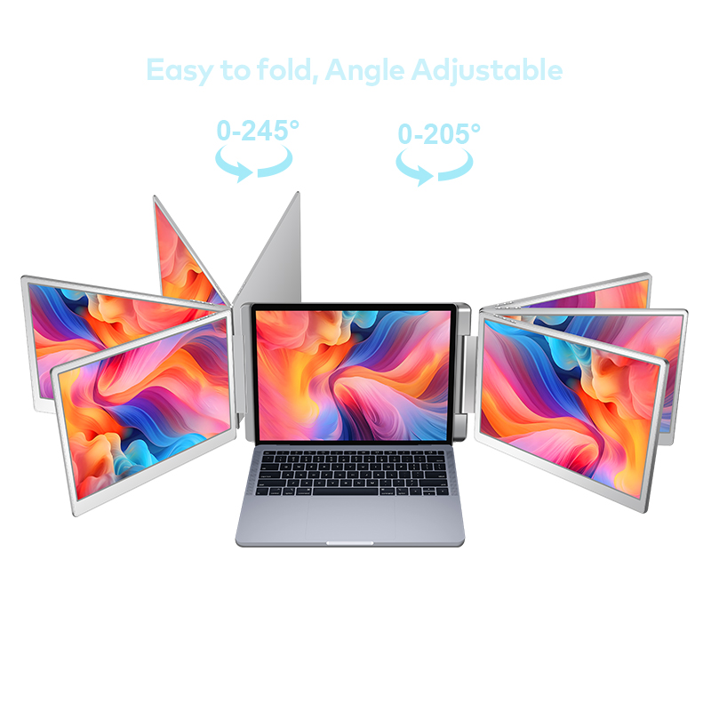 Laptop Stand - Dubbel scherm Draagbare LCD-monitor 14 inch