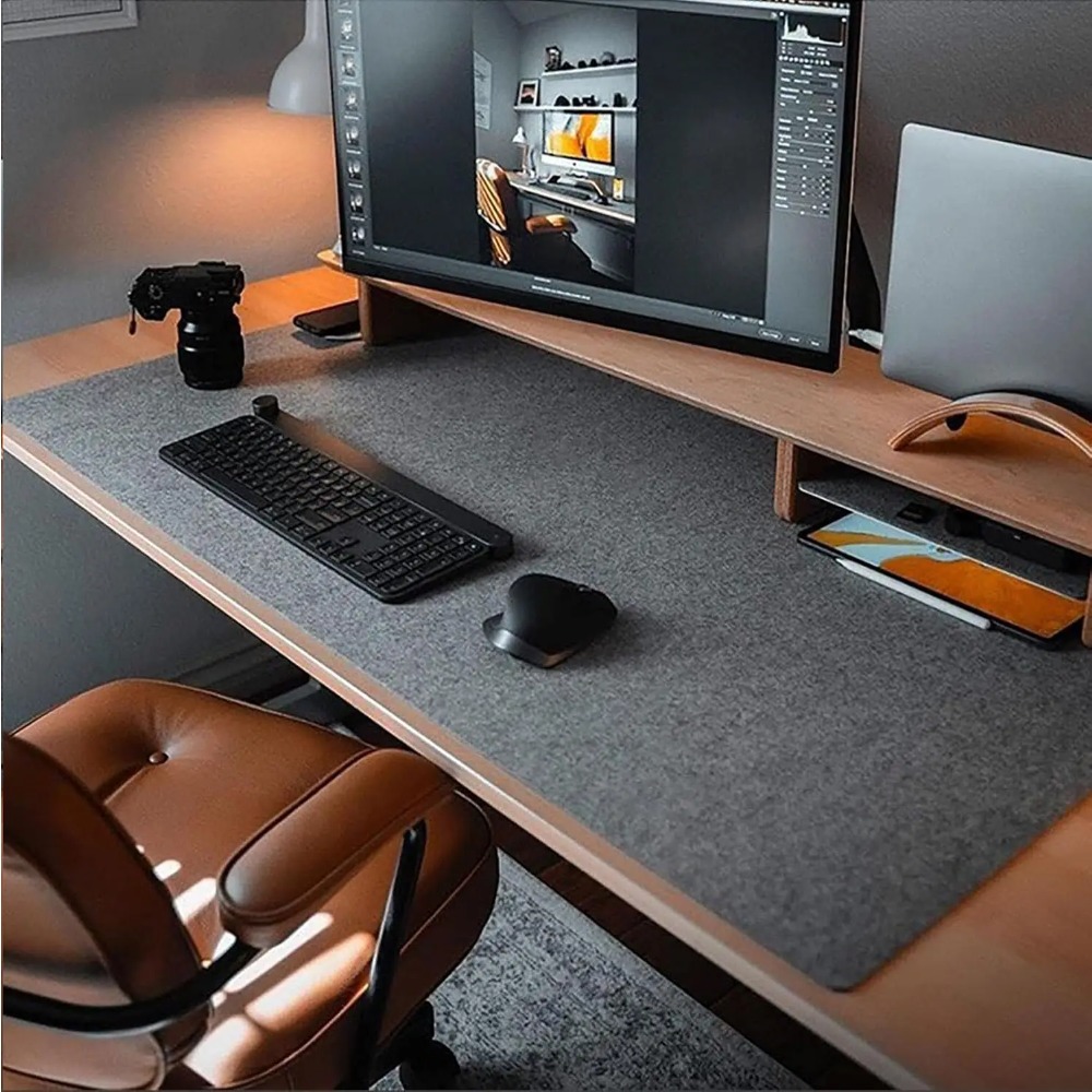 Keyboard Cover - Vilten bureaumat Computermat voor bureau (31,5x15,7