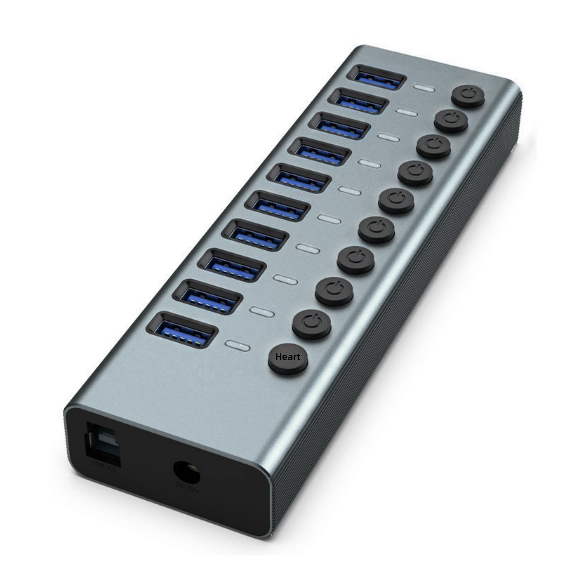 Usb Hub - USB 3.0-hub met 10 poorten, hoge