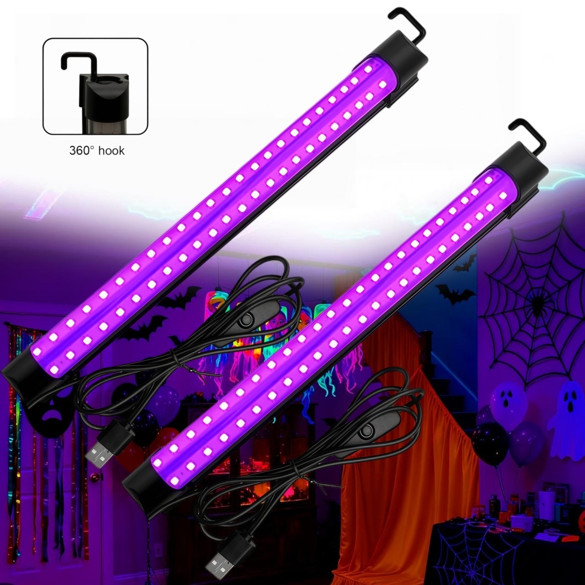 Usb Hub - Zwartlichtbuis 5W/10W USB-aansluiting UV LED Zwartlichtlamp