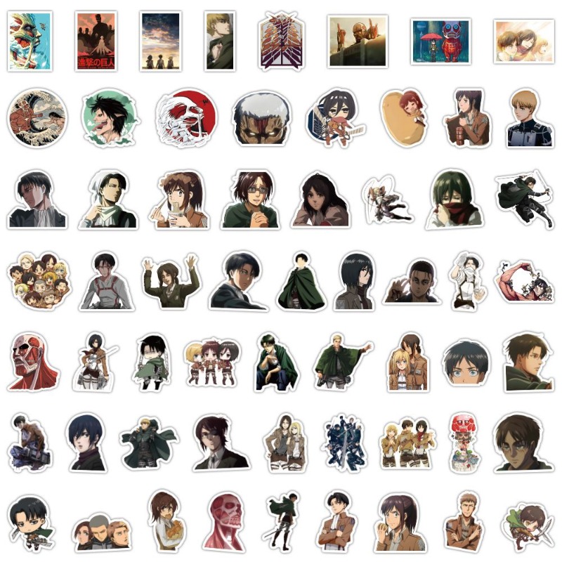 Laptop Original Accessories - 60 stuks Attack on Titan Anime