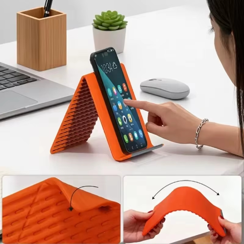 Laptop Stand - Verstelbare, flexibele, opvouwbare siliconen telefoonhouder met