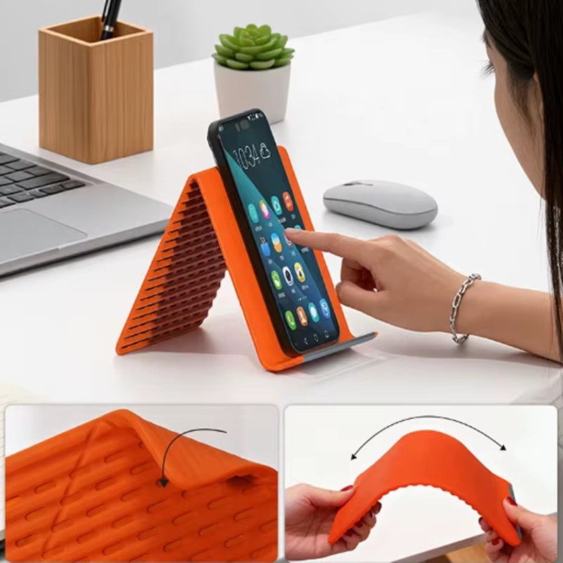 Laptop Stand - Flexibele opvouwbare siliconen telefoonhouder, draagbare verstelbare