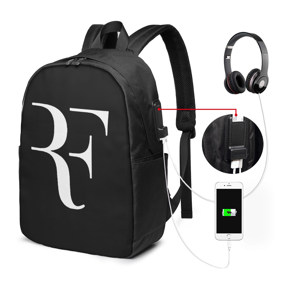 Laptop Bag - Roger Federer Rugzak Reisnotebooktas Computer Student