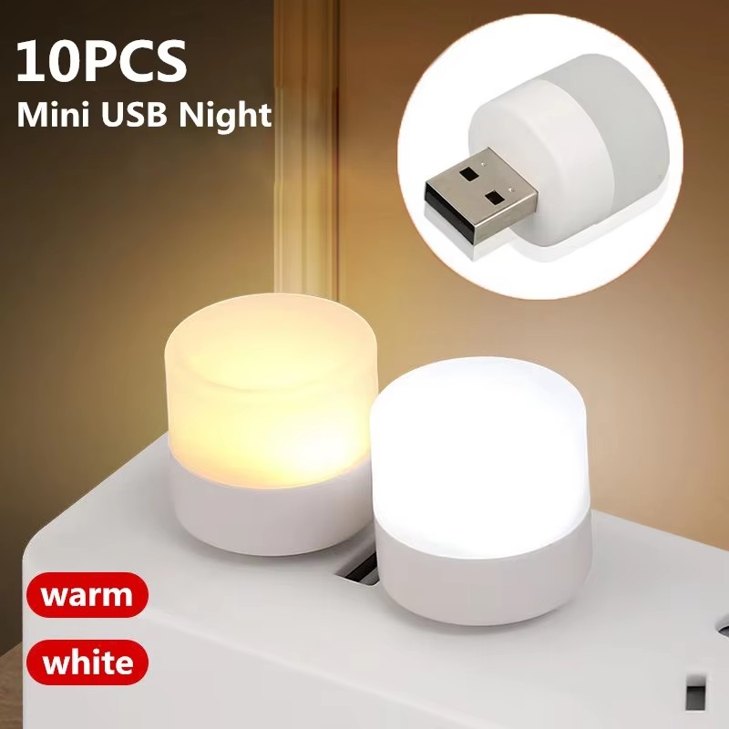 Usb Hub - 1/10 stuks Mini USB Nachtlampje Warm