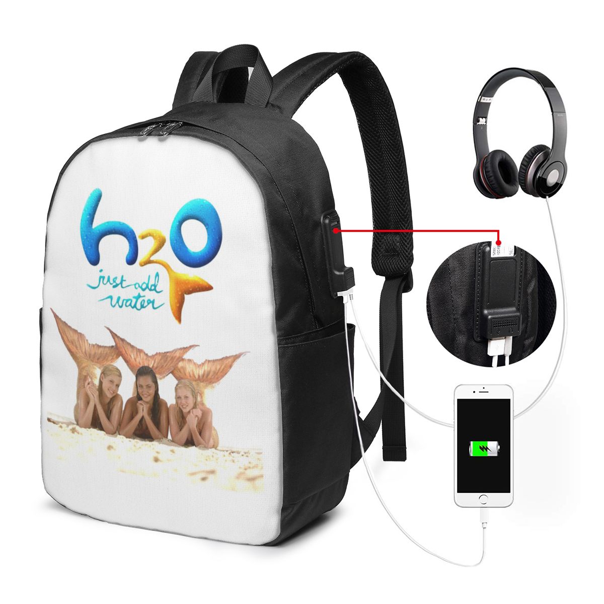 Cartoon Anime H2O Voeg gewoon  - Laptop Bag recensie en prijs
