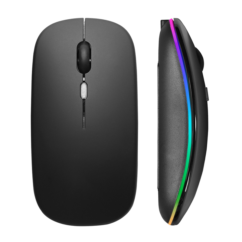 Draadloze Muis RGB Oplaadbare  - Laptop Mouse recensie en prijs