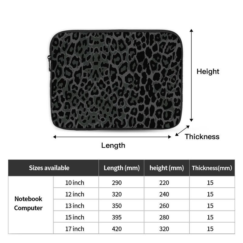 Zwarte luipaardprint laptophoe - Laptop Sleeve recensie en prijs