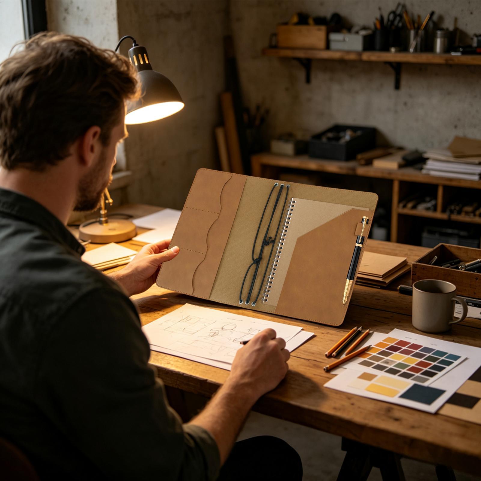 A5-journalhoes, vintage PU-lee - Laptop Sleeve recensie en prijs