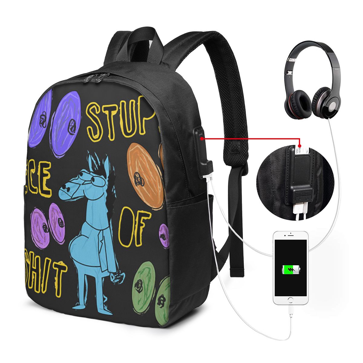 Cartoon Bojack Horseman Stupid - Laptop Bag recensie en prijs