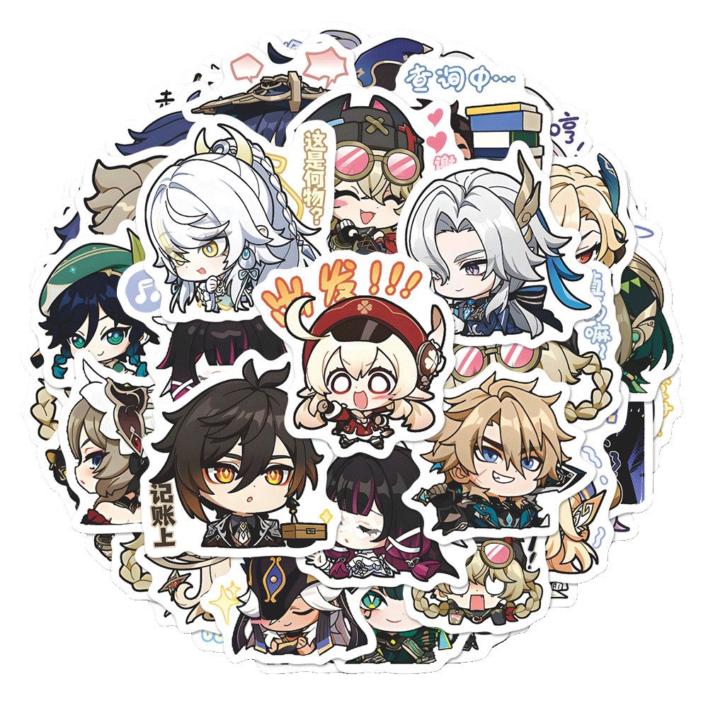64PCS Genshin Impact Moon Maid - Laptop Original Accessories recensie en prijs